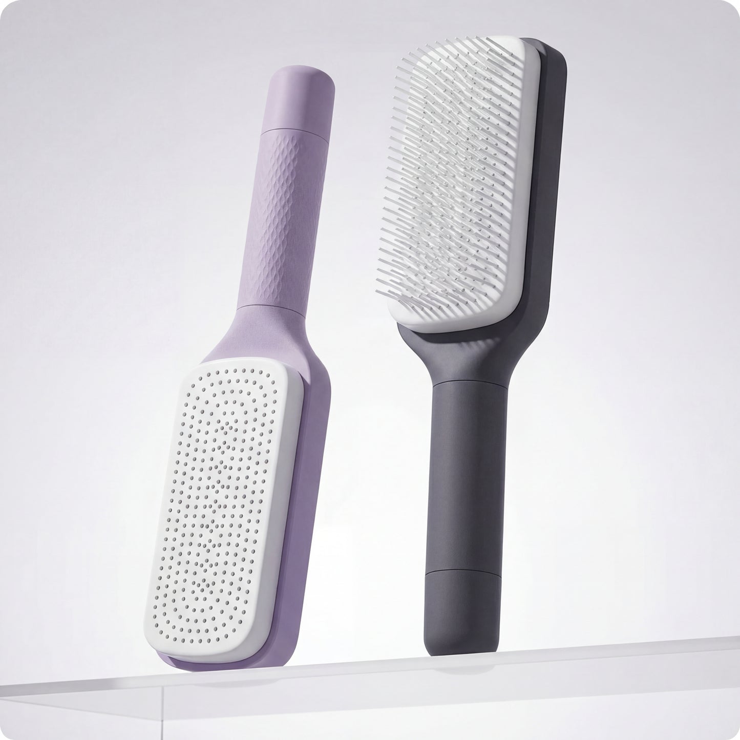 PurePress セルフクリーニング・パドルブラシ